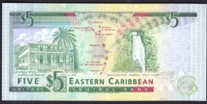 Dominica, East Caribbean Central Bank, $5 (1993), A877171D (WPM 26d). UNC. - Image 2