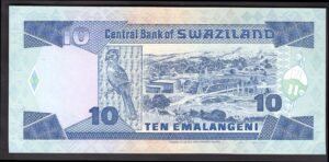 Swaziland: Central Bank, Ten emalangeni, (1992), Q795969, (Pick 20b), UNC. - Image 2