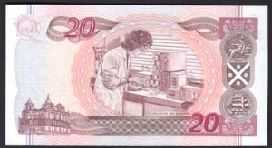 Scotland, Bank Of Scotland, £20, 25-10-1996, first series, AZ000086 (PMS BA 124b). AUNC. - Image 2