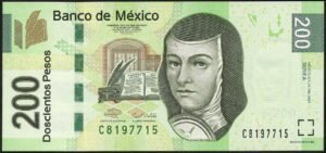 Mexico: Banco de Mexico, 200 pesos, 15-2-2007, series A C8197715, (Pick 125a), AU-UNC.