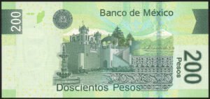 Mexico: Banco de Mexico, 200 pesos, 15-2-2007, series A C8197715, (Pick 125a), AU-UNC. - Image 2