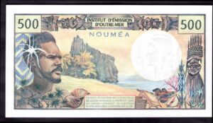 New Caledonia: Institut D'Emission D'Outre-Mer. 500 francs, (1969), 00326596, (Pick 60a), AU. - Image 2