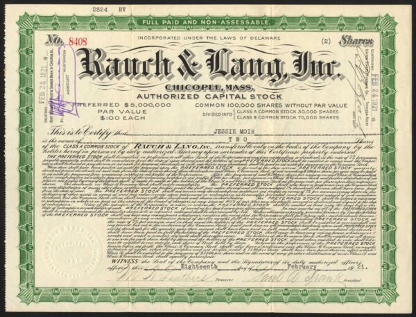 Rauch & Lang Inc grn