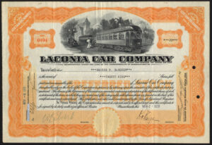 USA: Laconia Car Co., <100 shares, 1929 - Image 1