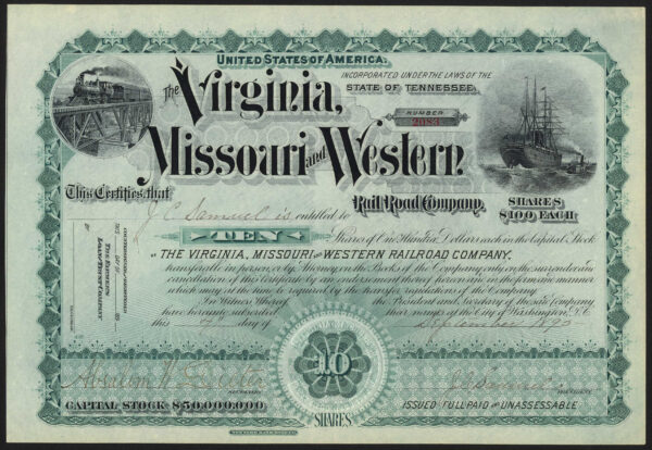 Virginia, Missouri and Western