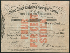 Canada: Grand Trunk Railway Co. of Canada, 3rd pref stock, 1907