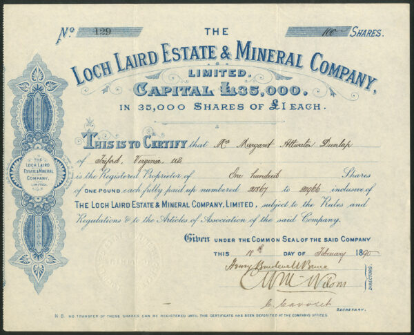 Loch Laird Estate and Mineral