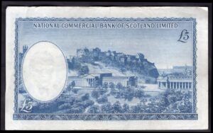 Scotland, National Commercial Bank, 5 pounds, 1-8-1966, series N151191 (PMS NC9). GVF. - Image 2
