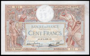 France, Banque De France, 100 Francs, 27-5-1938, 1482669951 (Pick 86b). VF-EF.