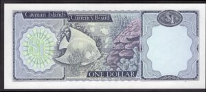 Cayman Islands; Currency Board. 1 Dollar, A/7 269089. Law 1974. AU-UNC. - Image 2