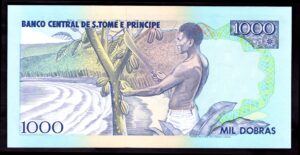 St Thomas & Prince: Banco Central. 1,000 Dobras. BA1807355. 26-8-1993. (Pick 64). UNC. - Image 2