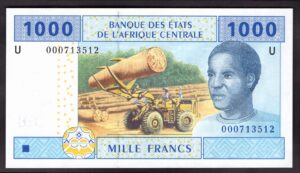 Cameroun: Banque Des Etats. 1,000 francs. 2002. 000713512. (Pick 207U). AU-UNC. - Image 1