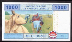Cameroun: Banque Des Etats. 1,000 francs. 2002. 000713512. (Pick 207U). AU-UNC. - Image 2