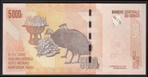 Congo; Banque Centrale. 5,000 francs. 30-6-2013. R0449135E. (Pick 102b). AU-UNC. - Image 2