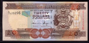 Solomon Islands; Central Bank. 20 dollars. Series C/3. (2009). (Pick 28). AU-UNC.