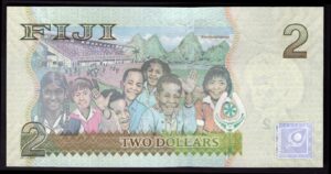 Fiji, Reserve Bank, 2 dollars, (2007), CW prefix (Pick 109a). AUNC. - Image 2
