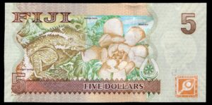Fiji, Reserve Bank, 5 dollars, (2007), CC prefix (Pick 110a). AUNC. - Image 2