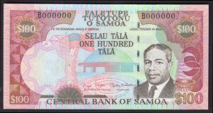 Samoa; Central Bank. 100 tala. B000000. (2005). (Pick; 37). UNC. - Image 1