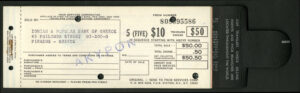 U.S.A., First National City Bank, book of 5 x $10 Travellers cheques in folder, unused, 1960's (Copy) - Image 2