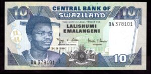 Swaziland; Central Bank. 10 emalangeni. 01.04.2006. BA 378101. (Pick 29c). AU-UNC. - Image 1