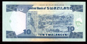 Swaziland; Central Bank. 10 emalangeni. 01.04.2006. BA 378101. (Pick 29c). AU-UNC. - Image 2