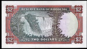 Rhodesia, Reserve Bank, 2 dollars, 5th August 1977 (Pick 35b). AUNC - Image 2