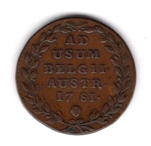 Austrian Netherlands, 2 liards, 1781, km# 31, GF - Image 2