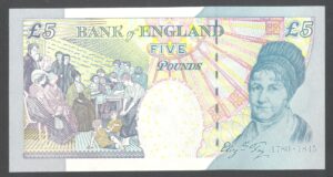 Lowther; Bank of England. 5 pounds. (2002). First Series HA80. (Duggleby; B393). AU-UNC. - Image 2