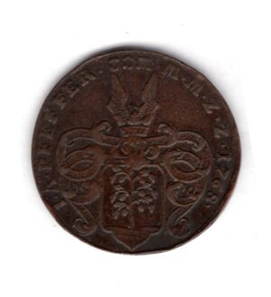 Zellerfeld, copper token, 1768, GF - Image 2