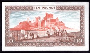 Isle of Man, Government Issue, £10, (1980s), A prefix (BNYB IM52). F-VF. - Image 2
