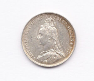 Victoria, threepence, 1887, GEF - Image 1