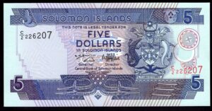 Solomon Islands, Central Bank, $5, (1997) (WPM 19)