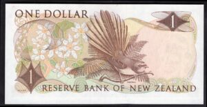 New Zealand, Reserve Bank, $1, (1977), replacement, Y92 407639* (WPM 163dr). VF-EF. - Image 2