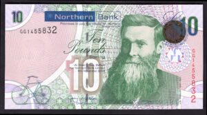 Ireland, Northern Bank, £10, 9-11-2008, Mallon sig. (PMI NR129; Pick 210a), AUNC