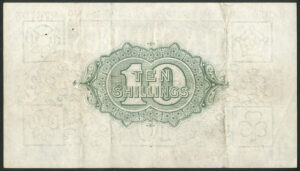 Treasury, Warren Fisher, 1st issue, (1919), 10 shillings, (EPM T26). VF. - Image 2