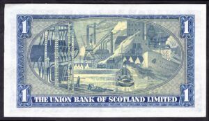Scotland, Union Bank, £1, 8-12-1952, F/13 307866 (PMS UB68a). VF-EF. - Image 2