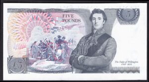Bank of England, Gill, £5, (1988), RD29 956319 (Duggleby B353). GEF. - Image 2