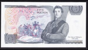 Bank of England, Gill, £5, (1988), RE03 886722 (Duggleby B353). AU. - Image 2