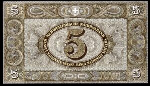 Switzerland, Schweizerische NationalBank, 5 francs, 22-2-1951, 52U 074414 (WPM 11o). GVF. - Image 2