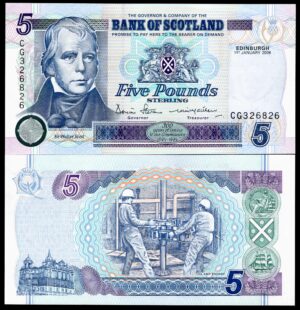 Scotland, Bank of Scotland, £5, 1-1-2006, series CG (PMS BA122e). UNC.
