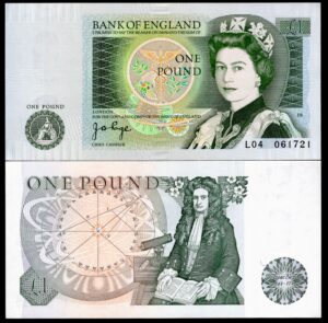 Bank of England, Page, £1, (1978), series L04 (Duggleby B337). VF-EF.