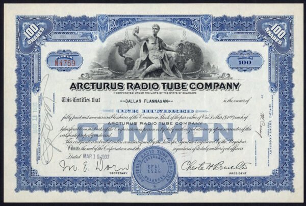 Arcturus Radio Tube