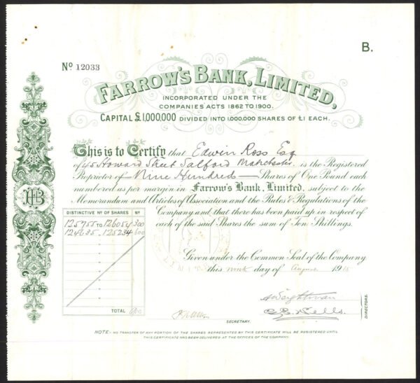 Farrows Bank