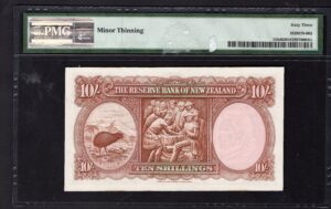 New Zealand, Reserve Bank of New Zealand, 10 shillings, (1967) (Pick 158d), PMG 63 Choice UNC. - Image 2