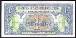 Great Britain, Military, 1 shilling (1946) (WPM M12). NEF.