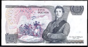 Bank of England, Somerset, £5, (1980), series JT43. (Dugg. B343). NEF. - Image 2