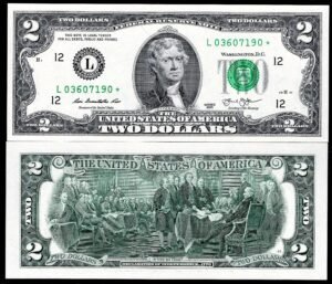 U.S.A., Federal Reserve Note, $2, 2013, replacements, L---* (Pick 538). UNC.