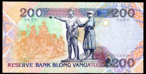 Vanuatu, Reserve Bank of Vanuatu, 200 vatu (1995) CC 556280 (WPM 8b). UNC. - Image 2
