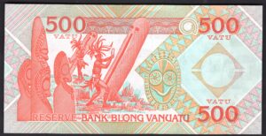 Vanuatu, Reserve Bank of Vanuatu, 500 vatu (1993) CC 935408 (WPM 5b). AU-UNC. - Image 2