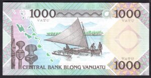 Vanuatu, Central Bank of Vanuatu, 1,000 vatu (1982), AA000722 (WPM 3a). UNC. - Image 2